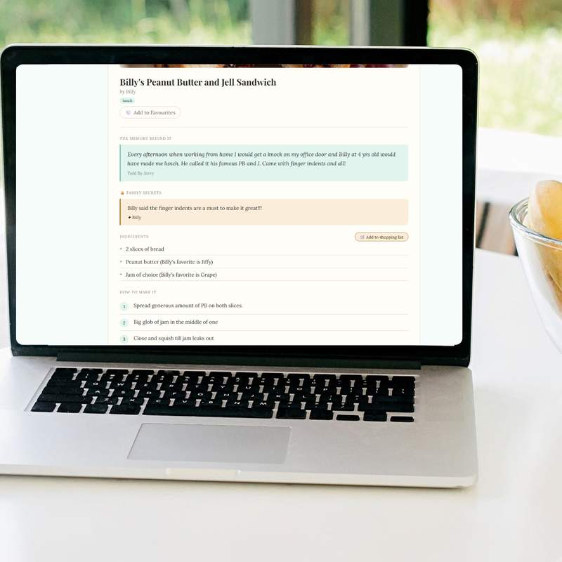 Single Flavour app on a laptop